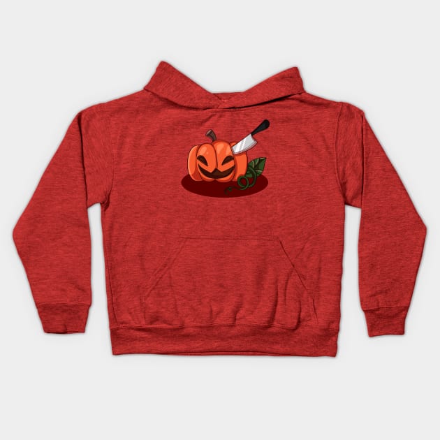 pumpkin Kids Hoodie by Ashe Cloud